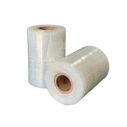 PE聚乙烯薄膜捲料展示，透明塑膠膜材料與包裝應用