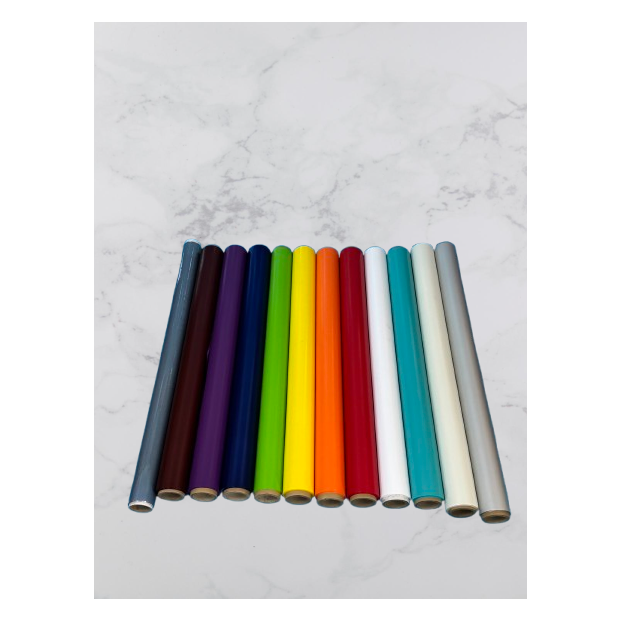 戶外抗UV軟質PVC膠布色彩排列，耐用防紫外線塑膠布